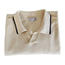 J W Anderson Knit Pullover, Yellow With Blue Trim, Men's Size L