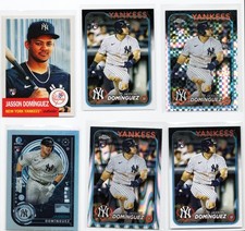 Topps & Bowman- Jasson Dominguez (6) Card Rookie Prospect And Mixed- Yankees JD1