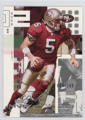 2002 Upper Deck MVP Silver 4/100 Jeff Garcia #208 0a7