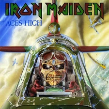 Iron Maiden Aces High SINGLE Album Cover 10"x10" Poster Print