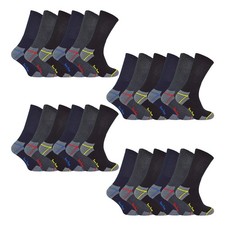 Mens Reinforced Work Socks by Sock Snob 24 Pairs Durable Boot Socks