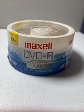 MAXELL DVD-R 4.7 GB 25 PACK Upto: 16X 120 Minute Spindle - FACTORY SEALED 