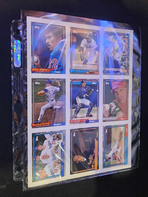 RARE 1992 TOPPS PRE-PRODUCTION SAMPLE UNCUT SHEET CAL RIPKEN NOLAN RYAN LASORDA