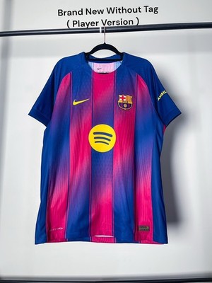 FC Barcelona 2025-2026 Home Player Version BNWOT ( Without Tag