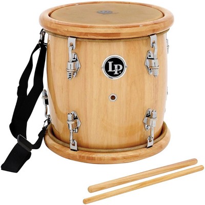 LP Tambora Hand Drum LP271-WD Wood Rim Natural Wood with Beater and Strap