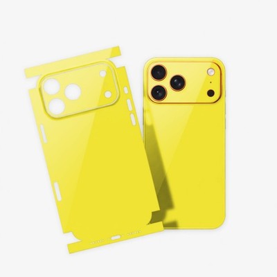 Yellow iPhone 17 PRO MAX Skin Wrap   Premium Vinyl Full Wrap - Easy Installation