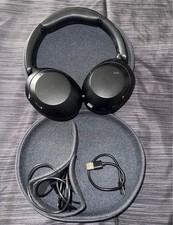 Sony Over-Ear Bluetooth Wireless Headphones Black w/ Case  Cables