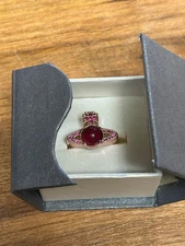 vivienne westwood 925 rose gold plated with pink orb and pink crystal accents
