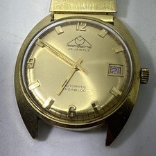 Orologio Uomo Vintage Swiss Made Mondaine Automatico 25 Jewels Incabloc Funzionante