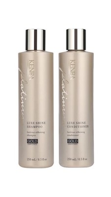 Kenra Platinum Luxe Shine Gold Enriched Shampoo & Conditioner 8.5 fl oz