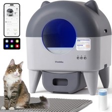 Automatic Cat Litter Box Large Self Cleaning Litter Box for Multi-Cat Compatible