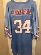 STITCHED EARL CAMPBELL 1980 HOUSTON OILERS MITCHELL & NESS FOOTBALL JERSEY 4XL