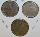 1940-P 1940-D 1940-S  Lincoln Wheat Copper Penny Cent - 3 Coin Set [USP-384] — photo 2