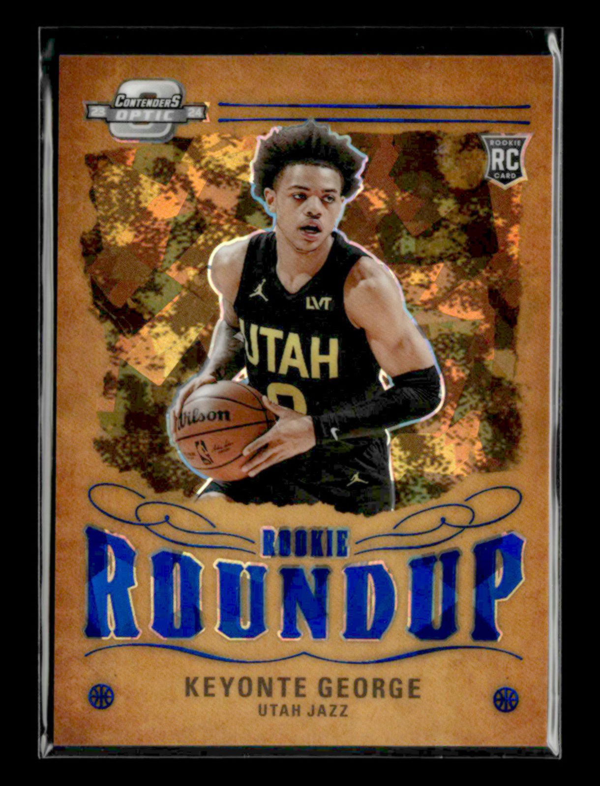 Keyonte George 2023-24 Contenders Optic RC Blue Cracked Ice 04/75 Rookie Roundup
