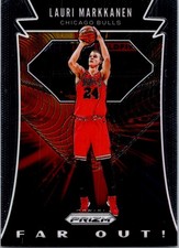 Lauri Markkanen #23 2019-20 Panini Prizm Far Out! Silver Chicago Bulls