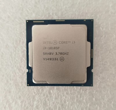 Intel Core i3-10105F LGA 1200 CPU Processor 4-Core Comet Lake 3.70GHz SRH8V