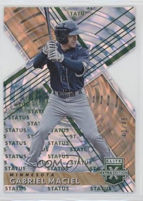 2019 Panini Elite Extra Edition Status Emerald Die-Cut 42/49 Gabriel Maciel 1j6