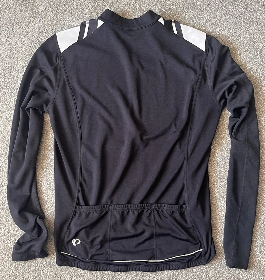 Pearl Izumi Select Men's Black/White Long Sleeve Cycling Jersey Shirt - Medium - Image 3 of 4