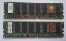 2 Stück Arbeitsspeicher 512 MB Desktop DIMM PC2700 DDR-SDRAM 64mx64 184 PIN