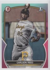 2023 Bowman Draft Aqua & Pink Gradient 24/199 Carlson Reed #BD-11 5b1