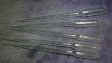 6x 3ml Disposable Plastic Eye Dropper Set Transfer Lab 15cm Graduated Pipettes