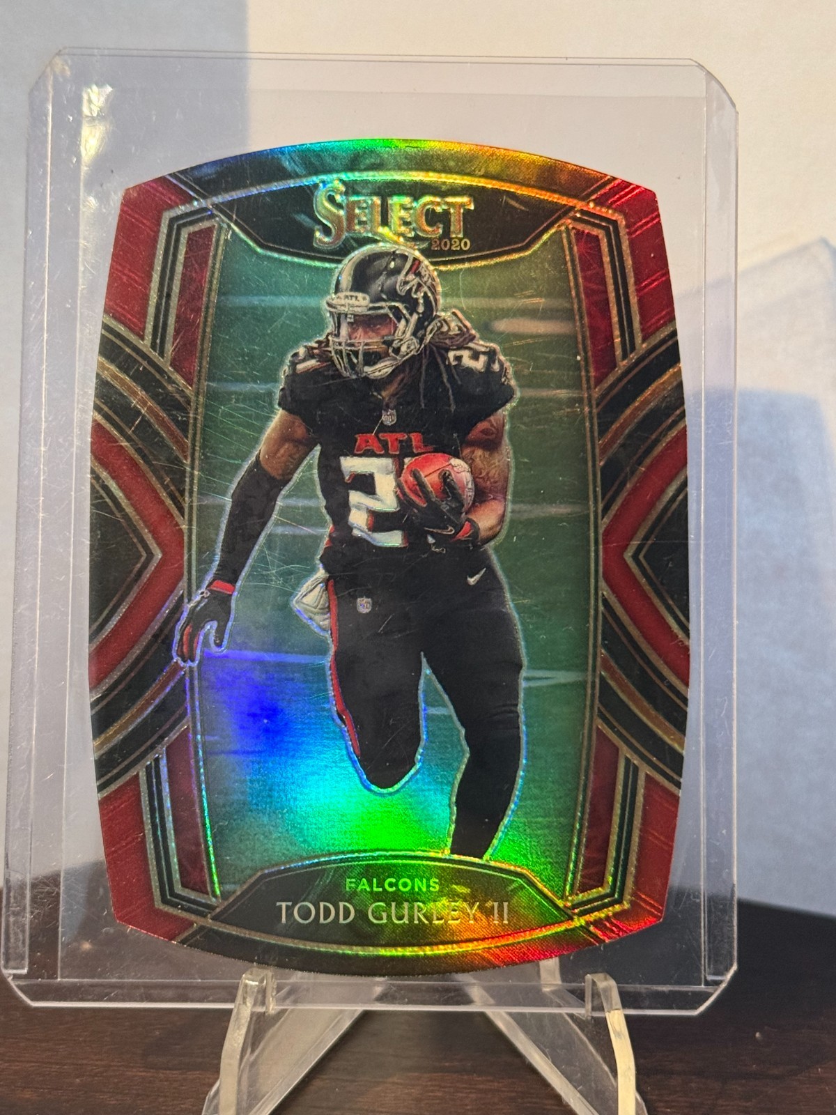 2020 Panini Select Red Prizm Die Cut #240 Todd Gurley II Atlanta Falcons