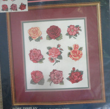 1996 Counted Cross Stitch Kit by Dimensions "Rose Display" 13626 Free Ship