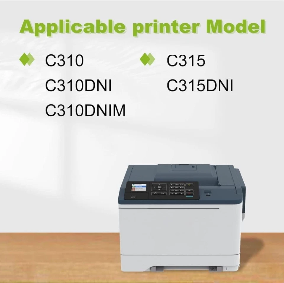 4-Pack C310/C315 High-Yield Toner for Xerox C310 C310DNI C310DNIM C315(BK/C/M/Y) - Image 2 of 4