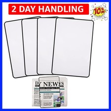 4 Pcs Page Magnifying Sheet 3X Lightweight Full Page Magnifier Clear Optical ...