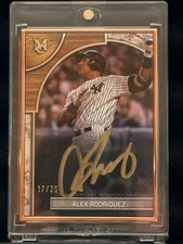 2025 Topps Museum Alex Rodriguez /25 SSP Baseball Gold Frame Auto Yankees