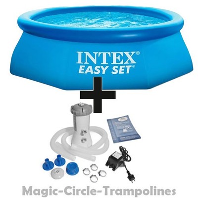 Intex Easy Set Quick Up Pool Planschbecken 305 x 76 cm mit filterpumpe 2271 l/h
