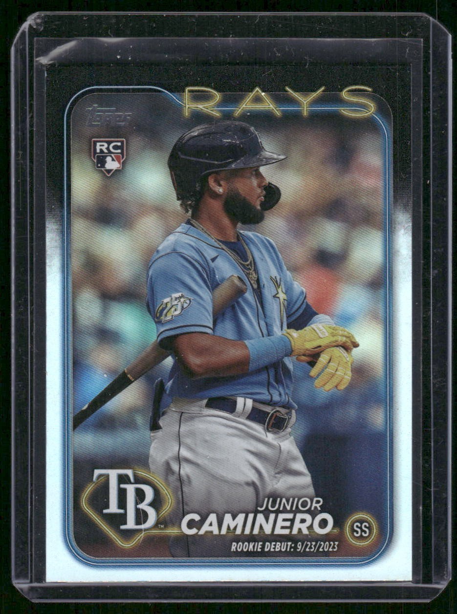2024 Topps Update Series - Rookie Debut Junior Caminero #US223 Rainbow Foil (RC)