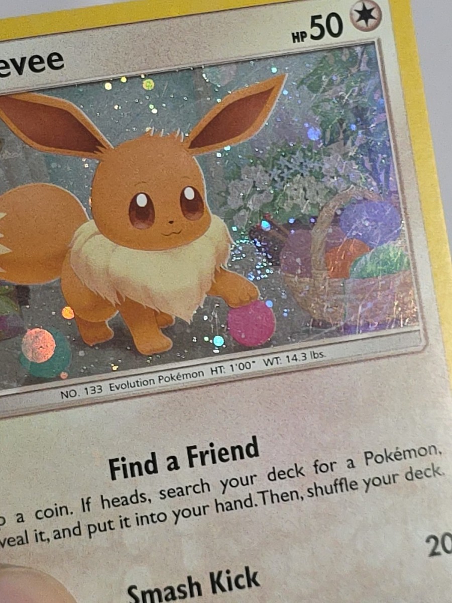 Eevee SM184 Sun & Moon Promo Double Swirl Cosmos Holo LP-MP