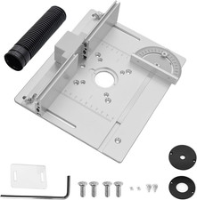 Set Da 3 Pezzi Piastre Inserto Banco Fresa, Banco per Fresatrice in Alluminio Co