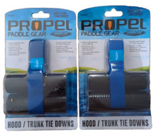 2 Shoreline Marine Paddle Gear Under Hood Trunk tie downs Strap Kayak Canoe Boat