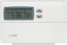 Lux Pro PSP511C Programmable 5-2 Day Thermostat for Home Use; 1 Heat, 1 Cool, Ba