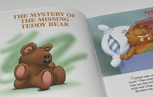 Garfield Mini Mysteries PB Book Missing Teddy Bear Lost Lasagna 1990 - Picture 4 of 8