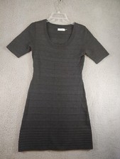 calvin Klein Dress Small Womens Short Sleeve Sweater Knit 100% Acrylic