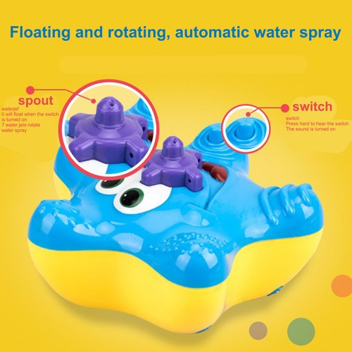 Animal Bath Tub Toys For Toddler Kid Baby Spray Water Toys Rotating Starfish Toy - Picture 2 of 10