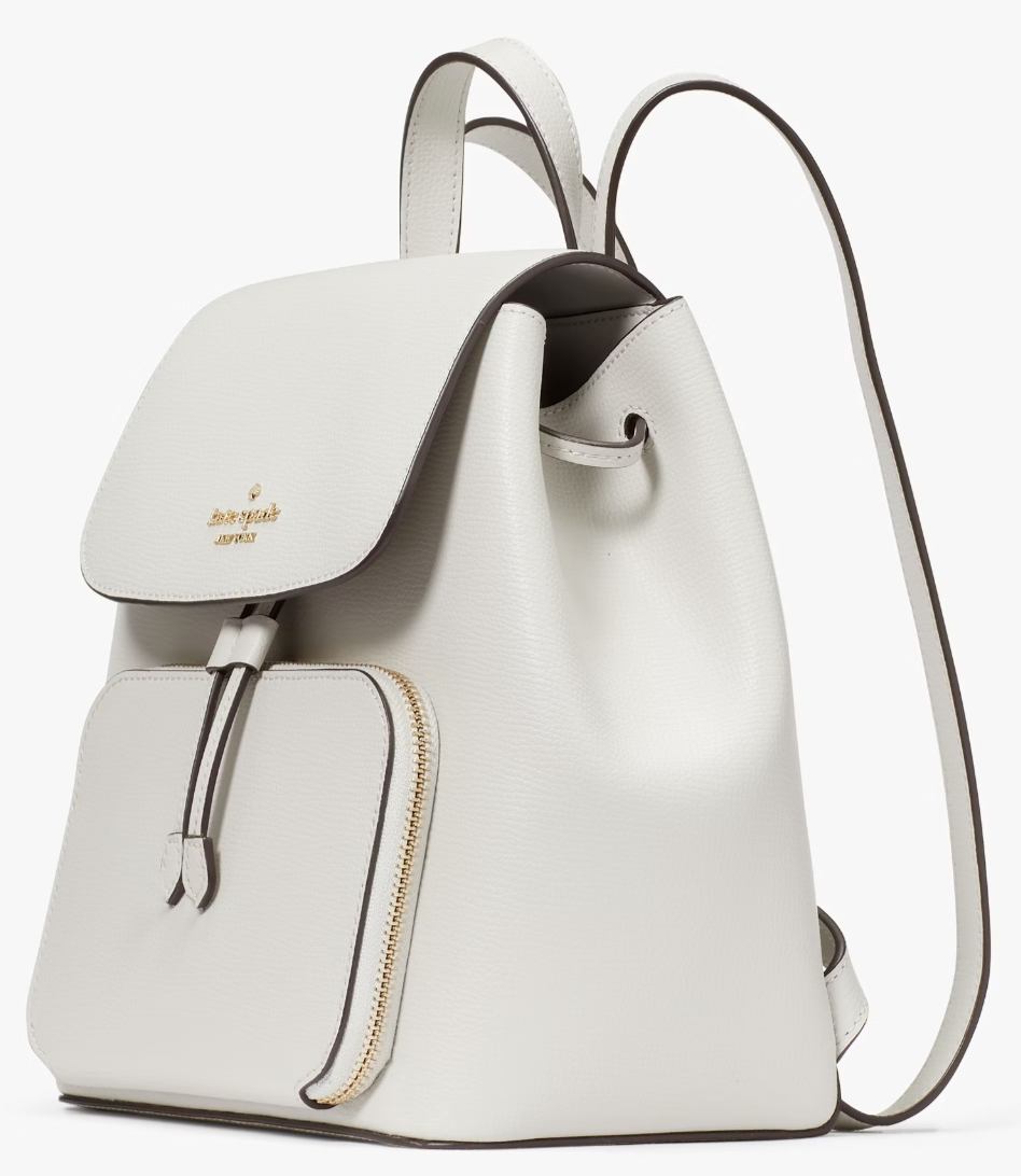 NWT Kate Spade Kristi Medium Flap Backpack Quill Grey Kate Spade Kristi Medium Flap Backpack Quill Grey Leather  main image 4
