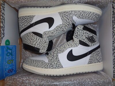 Nike Air Jordan 1 Retro High OG I Cement Black Grey White 44EUR 10US 9UK 2023