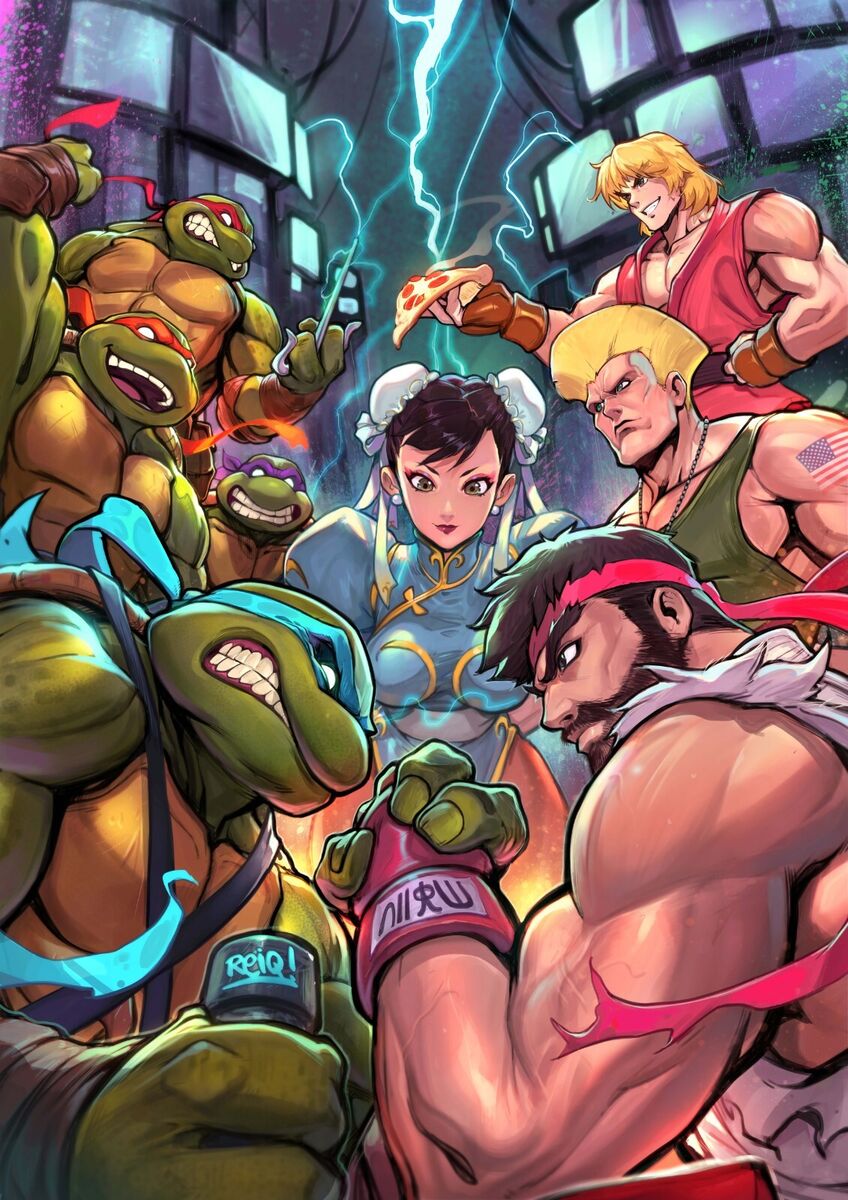 TMNT Vs Street Fighter 1 Cover A B C Variant Set or 1:25 1:50 Options 2023  NM