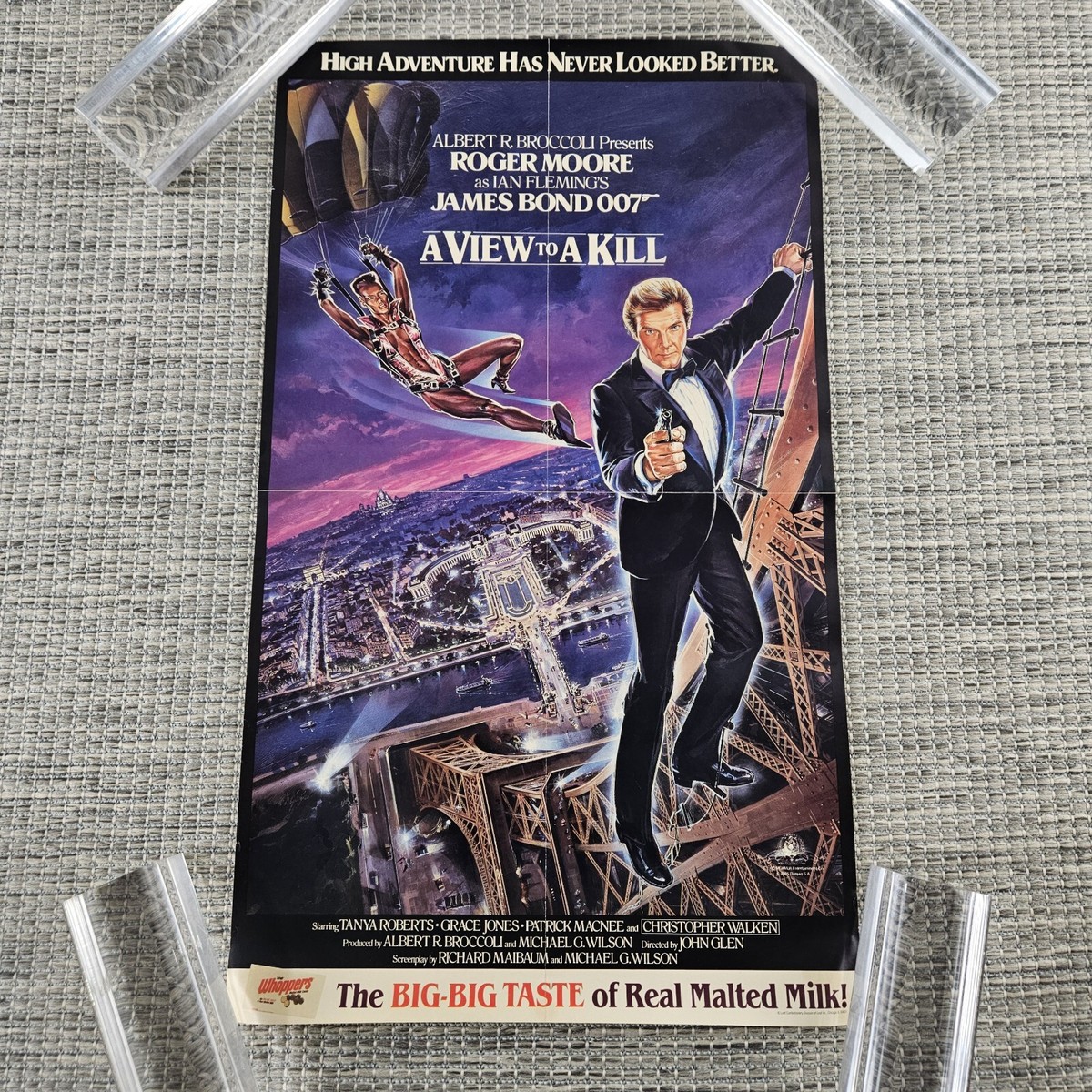 1985 A VIEW TO A KILL Whoppers 13x22