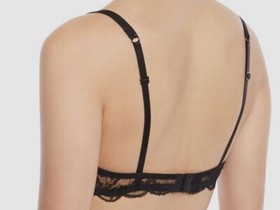 $169 Lise Charmel Women's Black Trimmed Soir De Venise Lace Demi Bra Size 32B