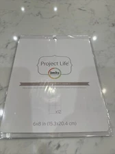Project Life Photo Pocket Pages 6"X8" 12/Pkg-Design 4