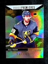 2017-18 ALEX TUCH Upper Deck Trilogy Rookie Premieres Rainbow Foil /999 Mint #57