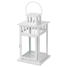 Image of Steel & Glass Lantern Multicolour Candle Holder for Indoor/Outdoor Decor