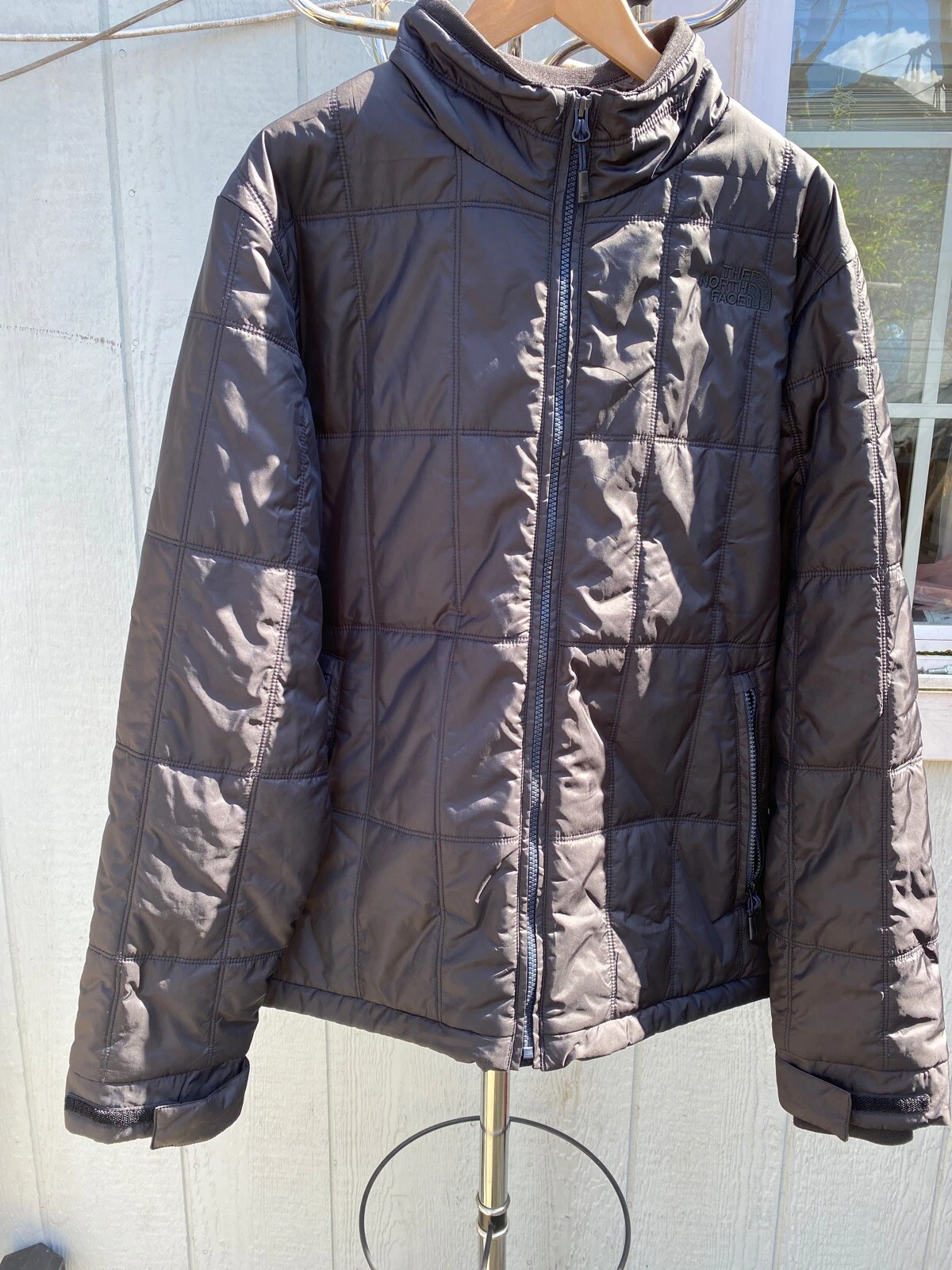 The North Face Puffer Bomber Jacket Black Mens M