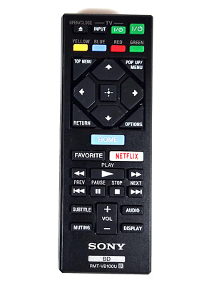 SONY RMT-VB100U Remote Control for BDP-BX350 BDP-S1500 BDP-S3500 BDP-S5500 