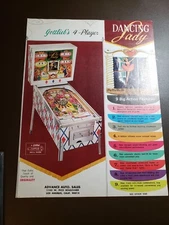 Gottlieb DANCING LADY Original Pinball Flyer